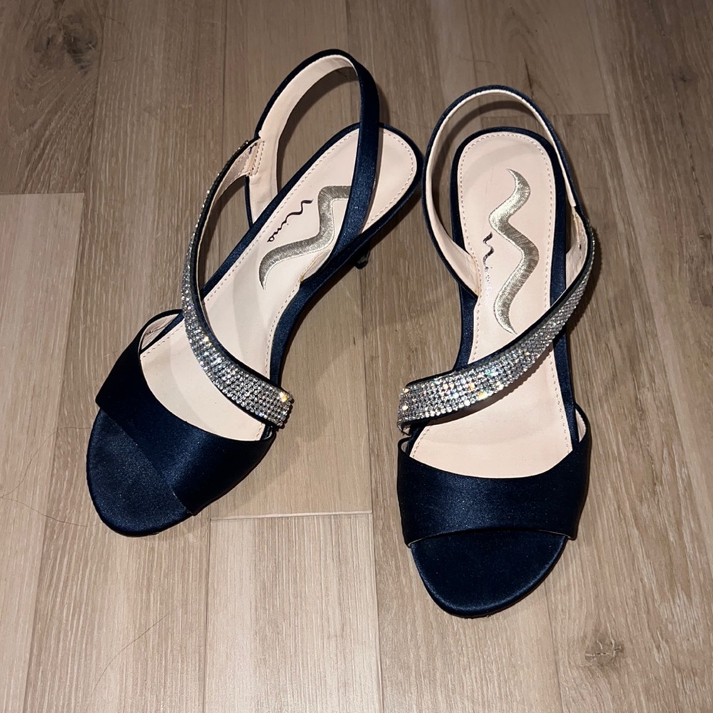 Navy blue stilettos